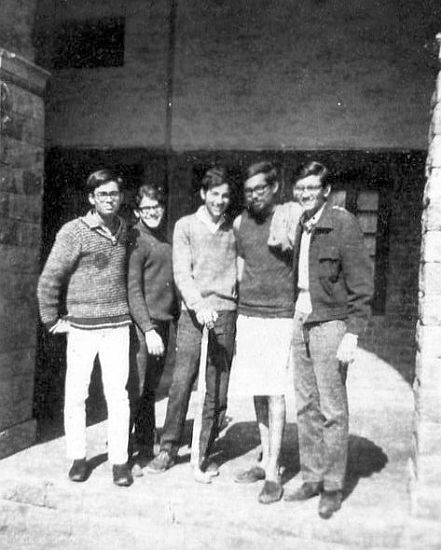 Pulok and college friends 1969